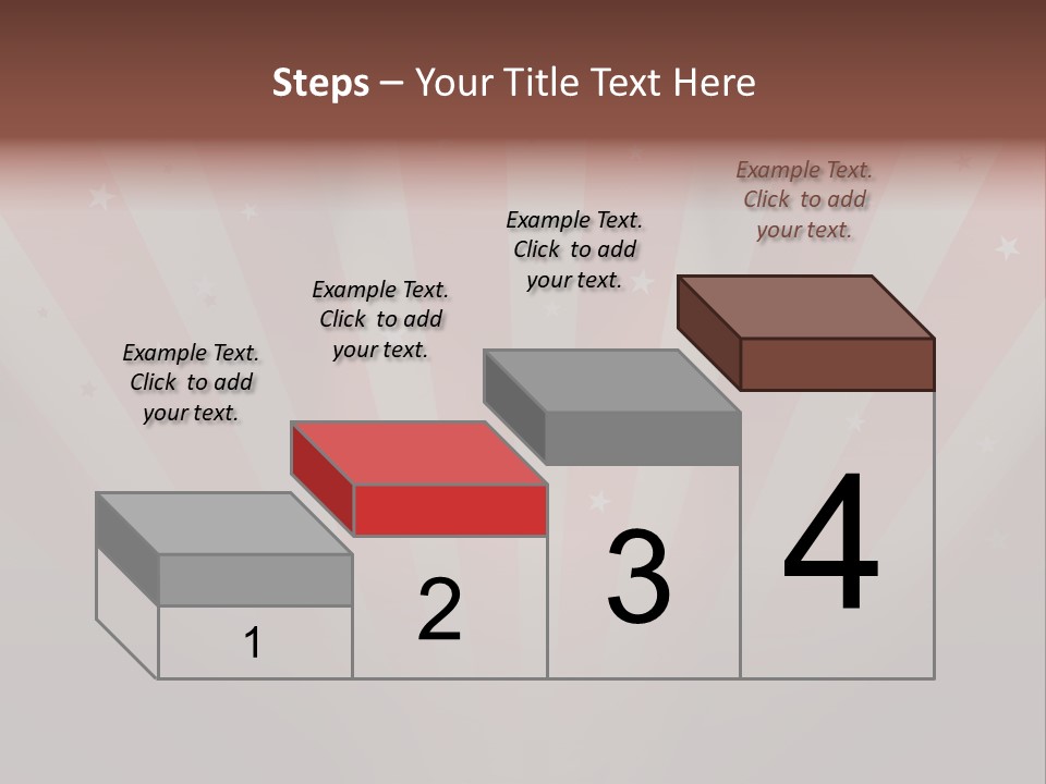 Top Stripes Spotlights PowerPoint Template