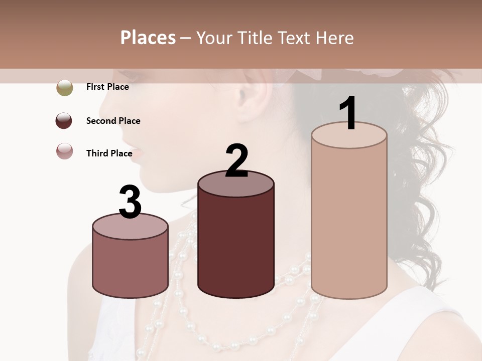 Adult Profile Flower PowerPoint Template