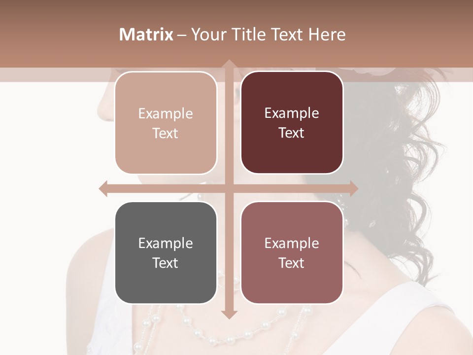 Adult Profile Flower PowerPoint Template