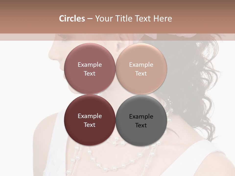 Adult Profile Flower PowerPoint Template