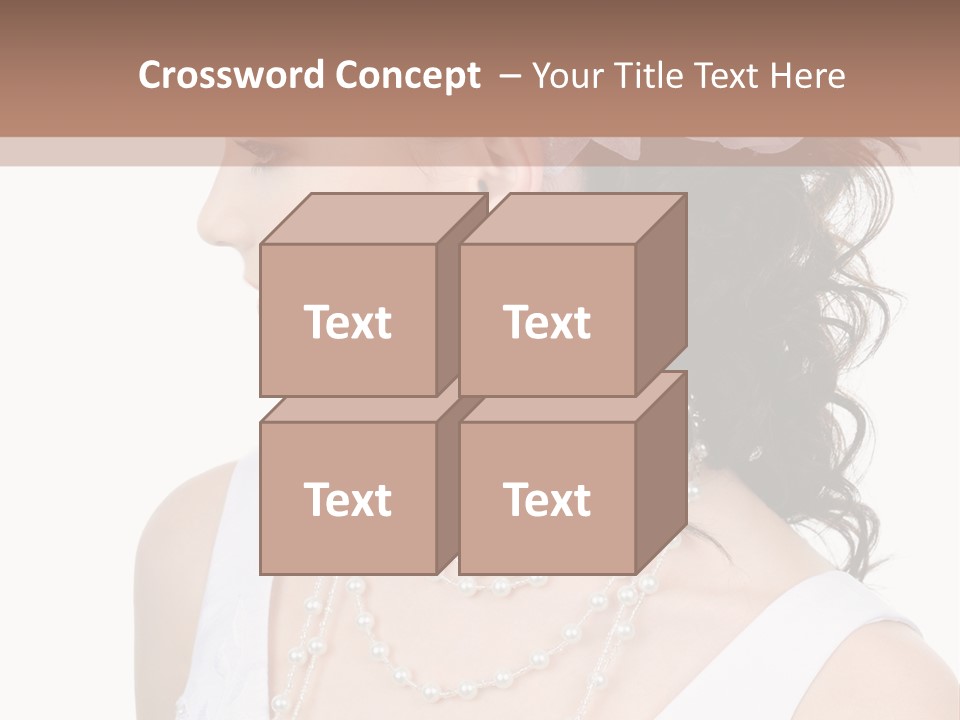 Adult Profile Flower PowerPoint Template