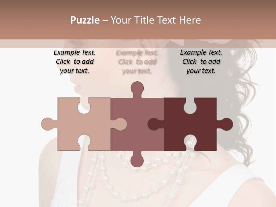 Adult Profile Flower PowerPoint Template