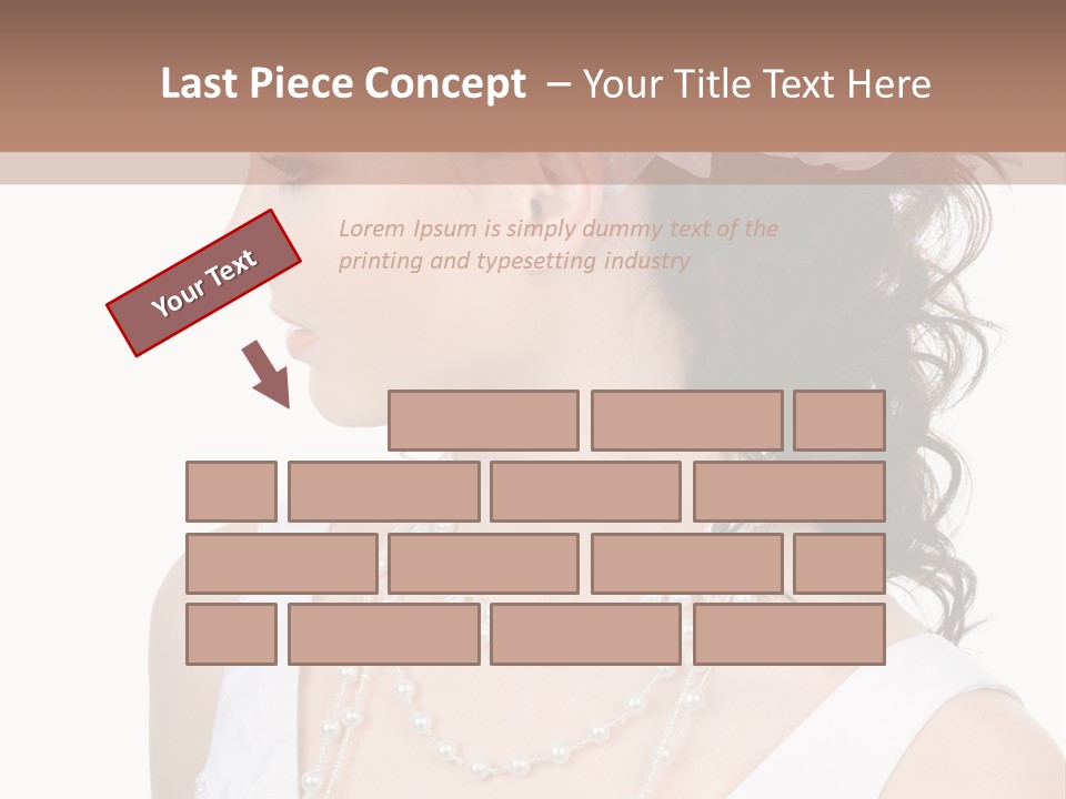 Adult Profile Flower PowerPoint Template