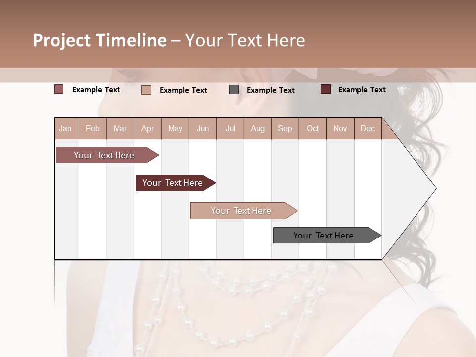 Adult Profile Flower PowerPoint Template