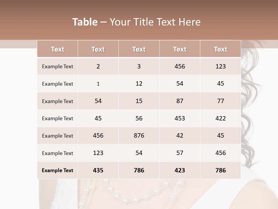 Adult Profile Flower PowerPoint Template