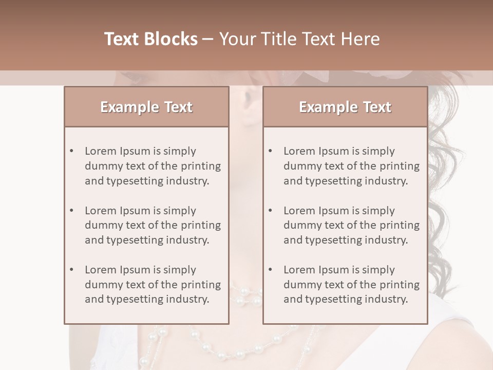 Adult Profile Flower PowerPoint Template