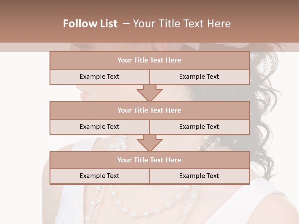 Adult Profile Flower PowerPoint Template