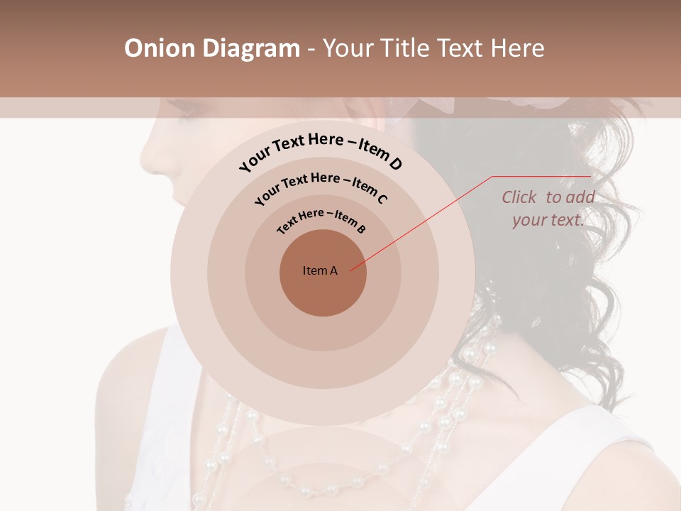 Adult Profile Flower PowerPoint Template