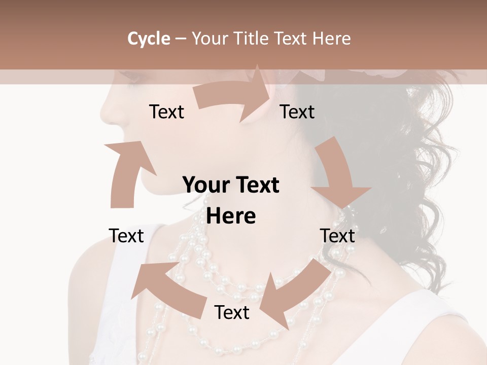 Adult Profile Flower PowerPoint Template