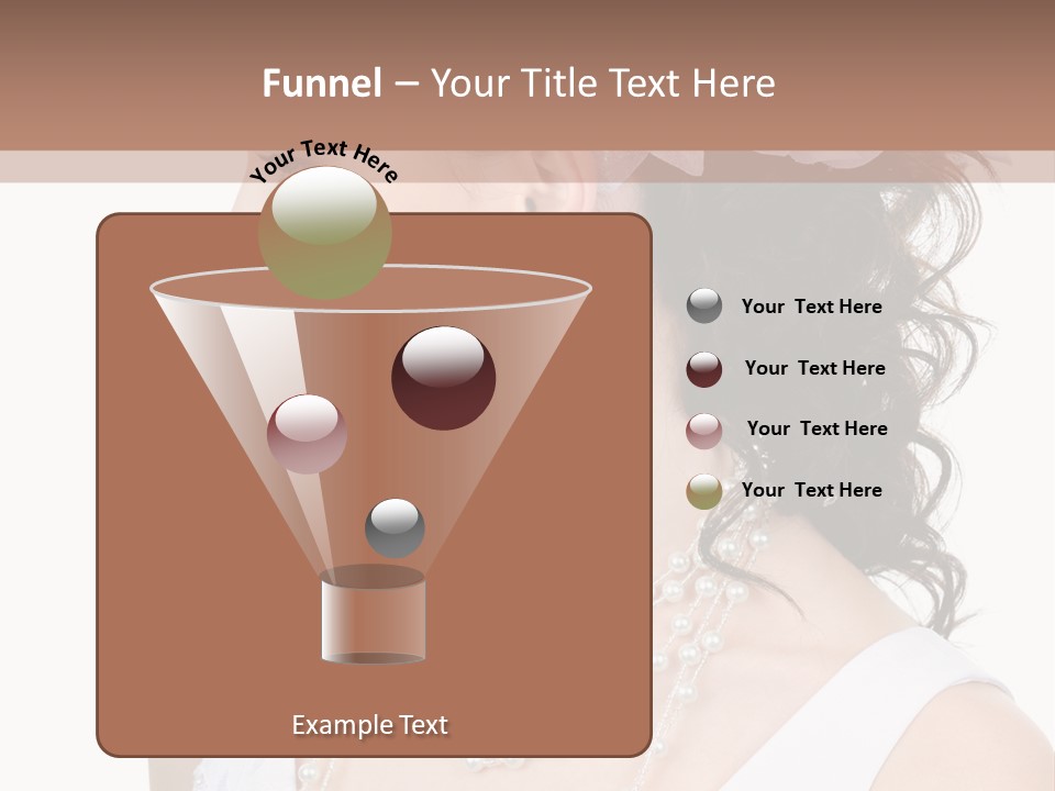 Adult Profile Flower PowerPoint Template