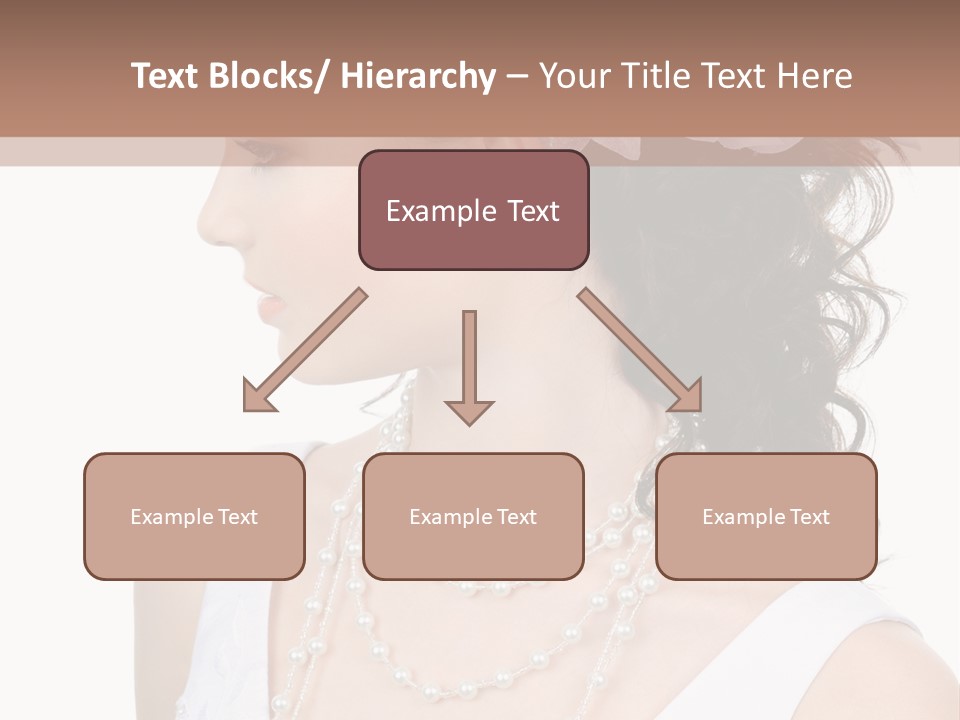 Adult Profile Flower PowerPoint Template