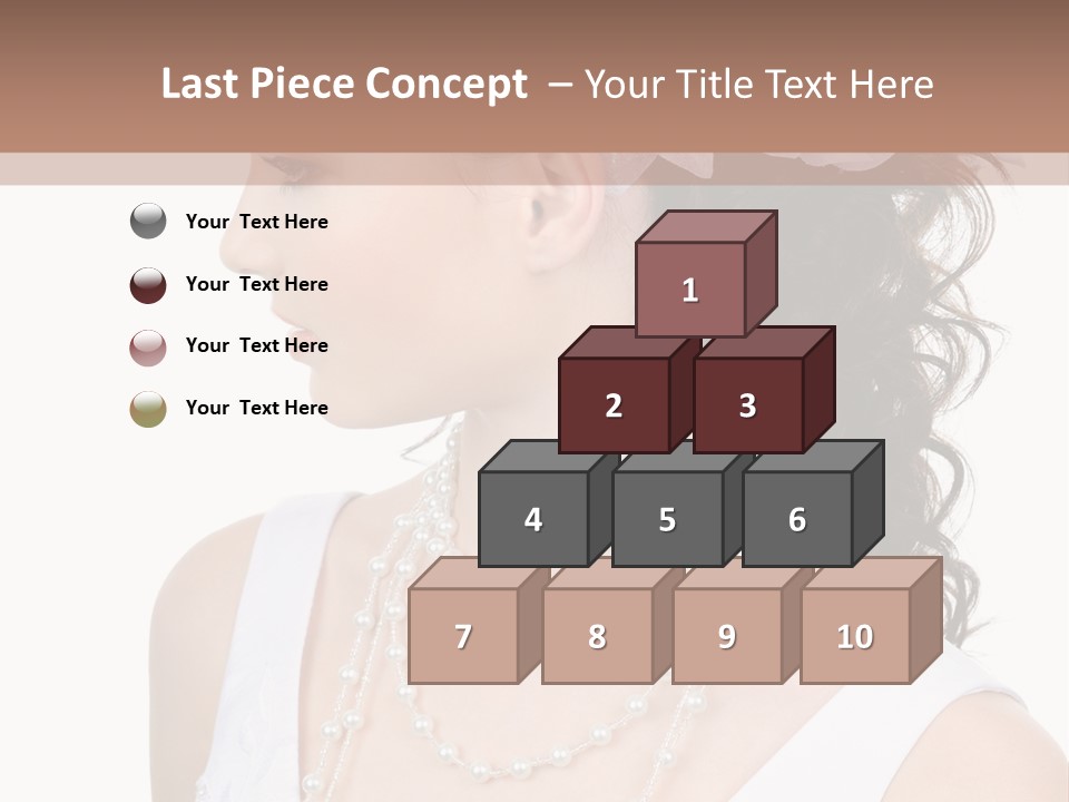 Adult Profile Flower PowerPoint Template