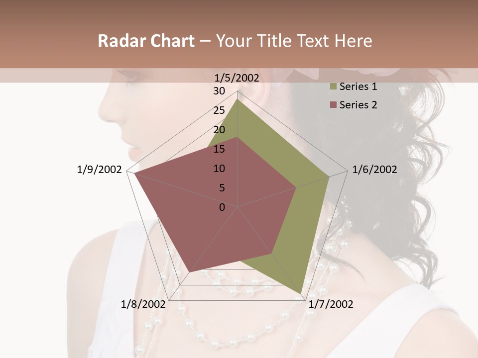 Adult Profile Flower PowerPoint Template