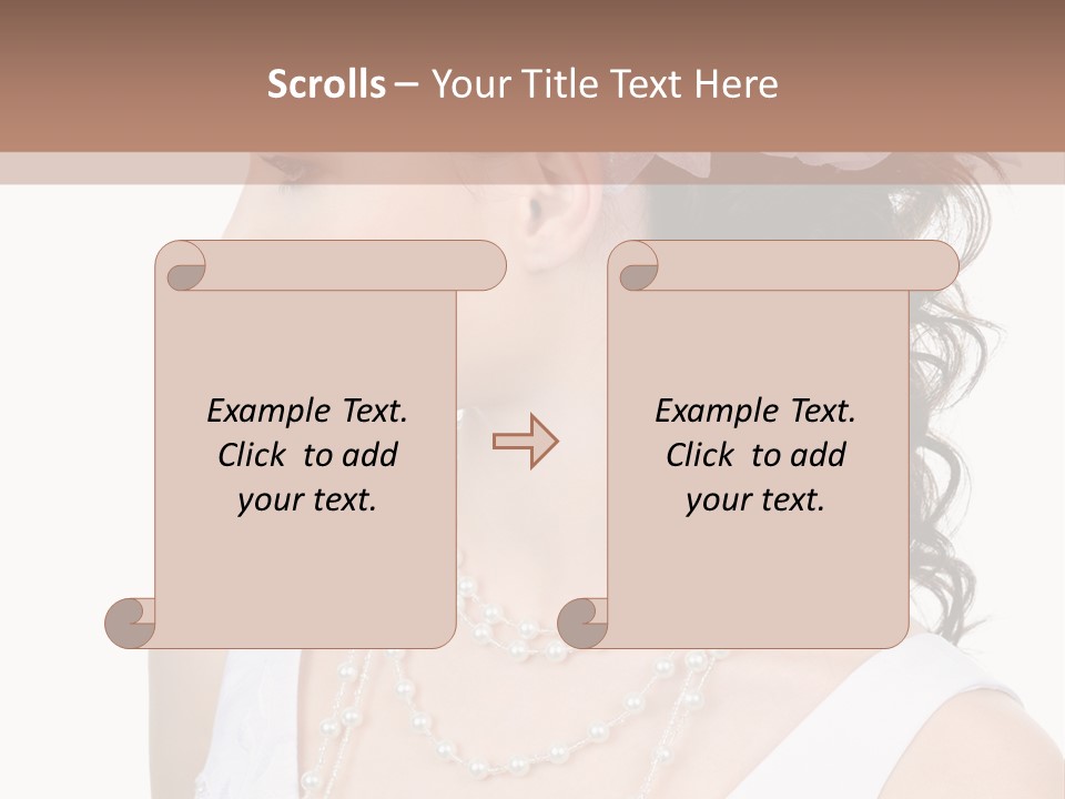 Adult Profile Flower PowerPoint Template