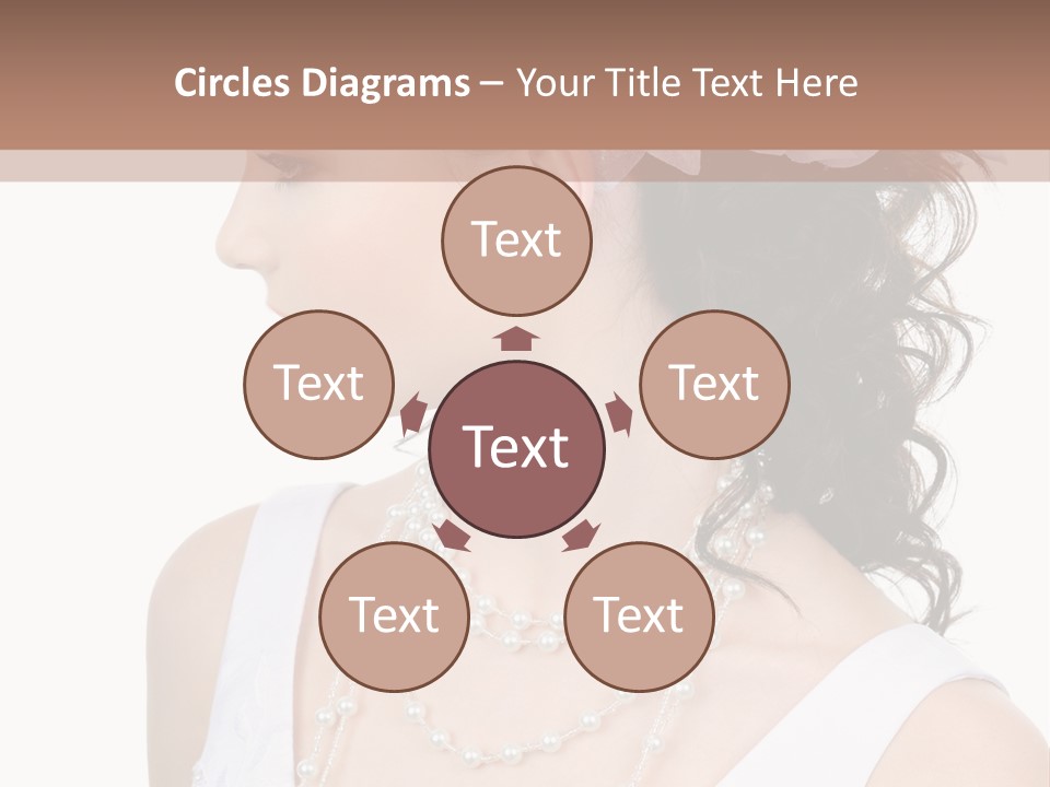 Adult Profile Flower PowerPoint Template