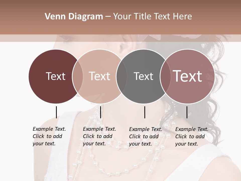 Adult Profile Flower PowerPoint Template