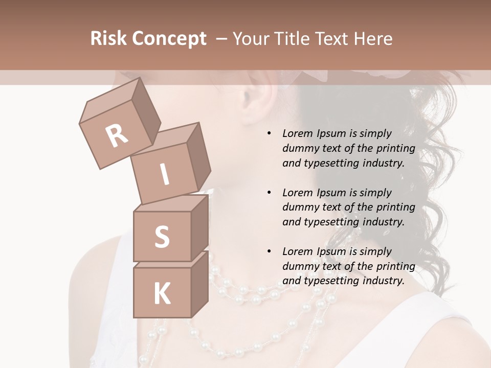 Adult Profile Flower PowerPoint Template