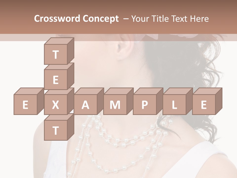 Adult Profile Flower PowerPoint Template