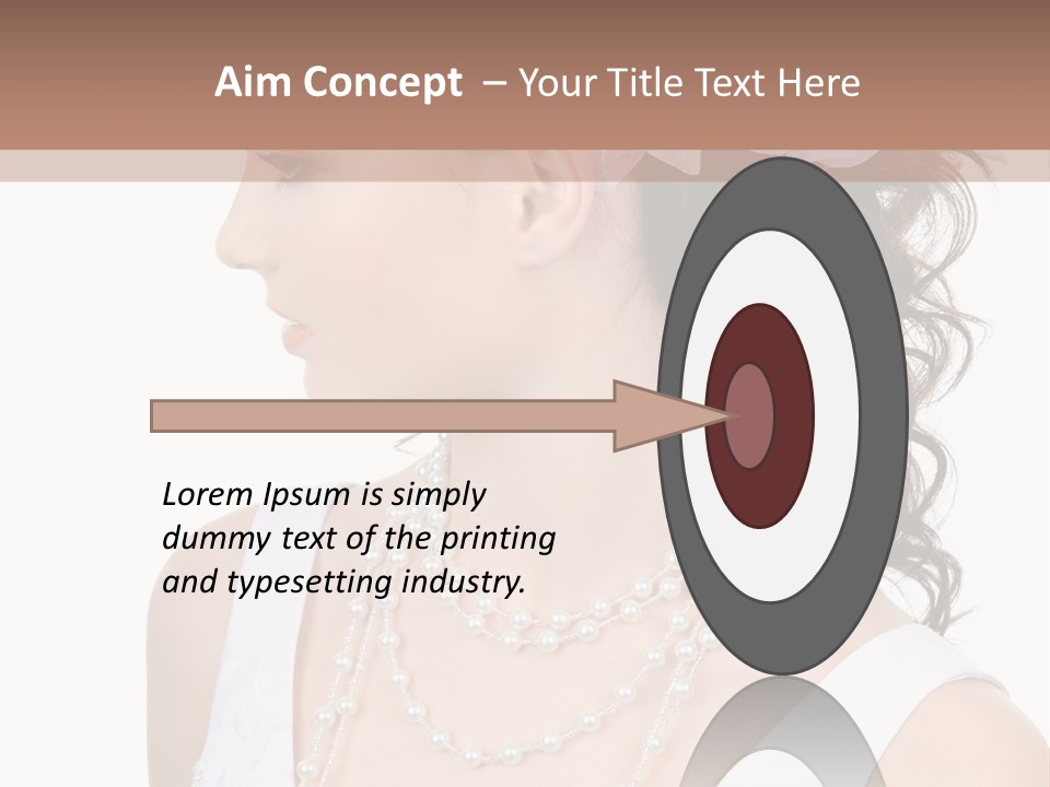 Adult Profile Flower PowerPoint Template
