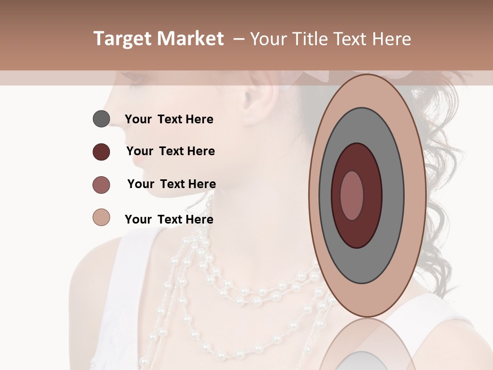 Adult Profile Flower PowerPoint Template