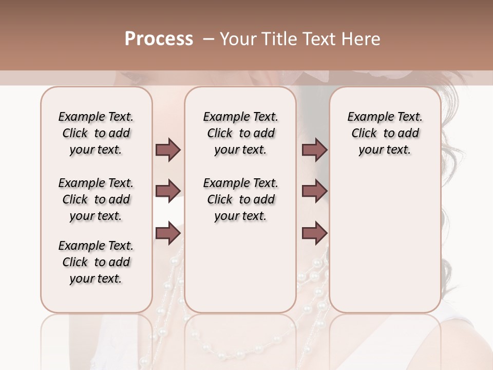 Adult Profile Flower PowerPoint Template