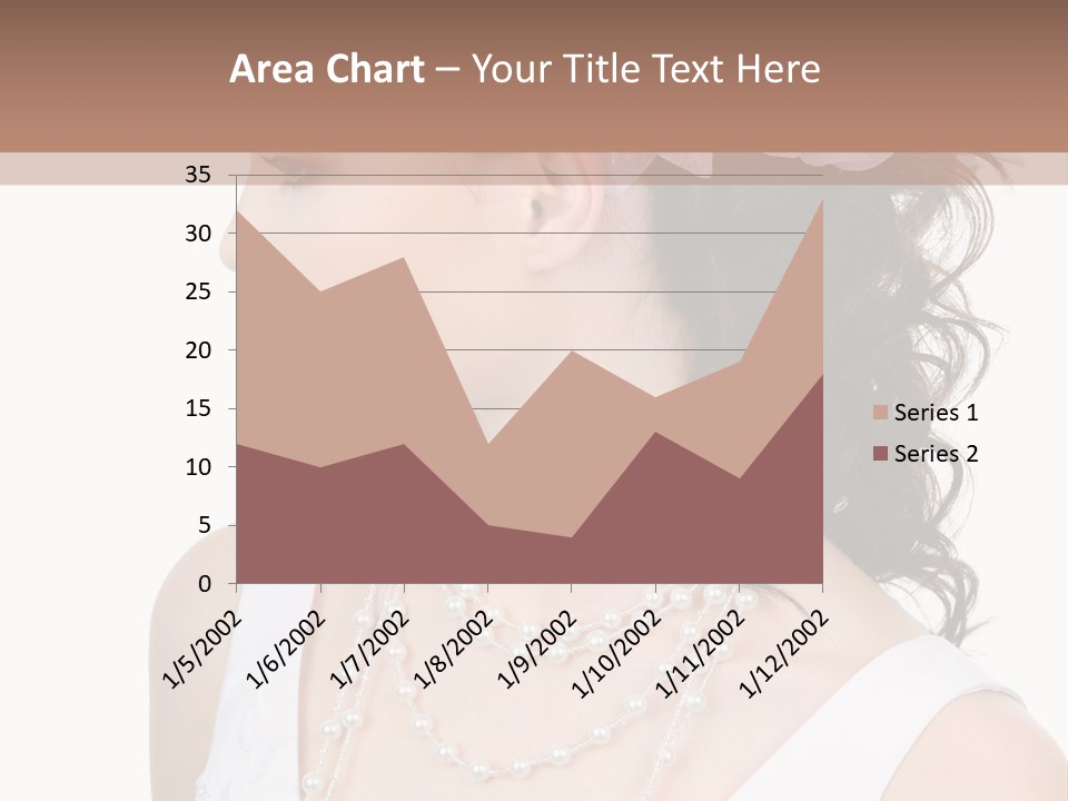 Adult Profile Flower PowerPoint Template