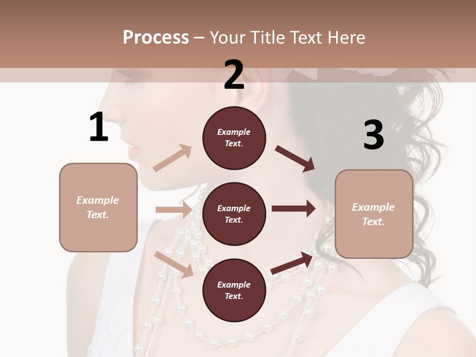 Adult Profile Flower PowerPoint Template