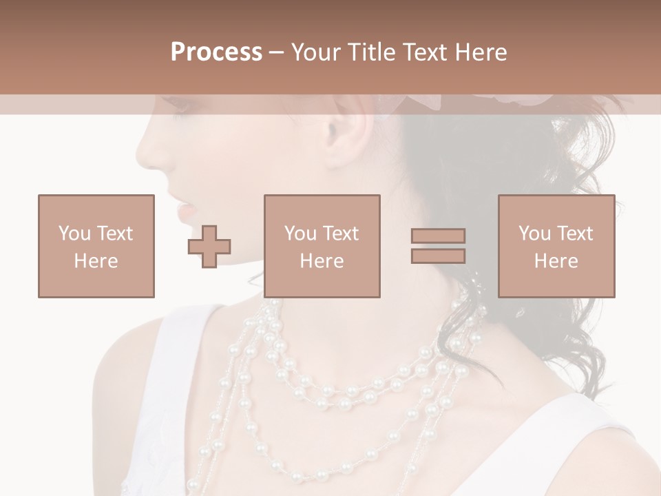 Adult Profile Flower PowerPoint Template