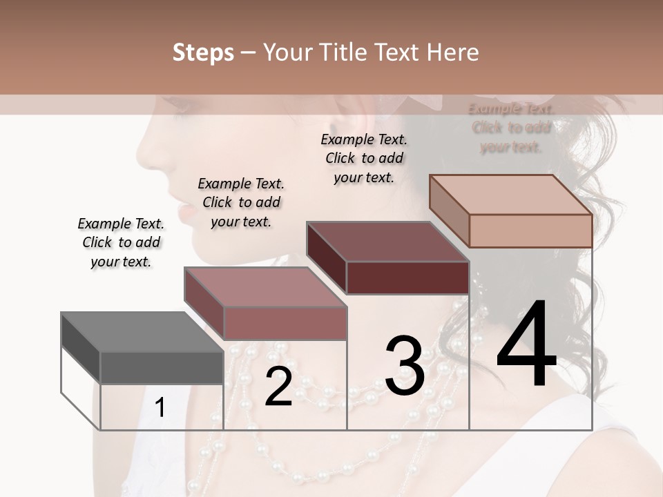 Adult Profile Flower PowerPoint Template