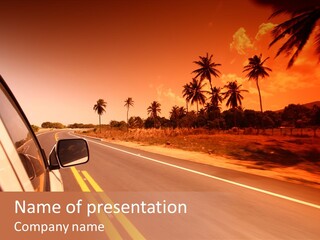 Glass Speed Rear PowerPoint Template