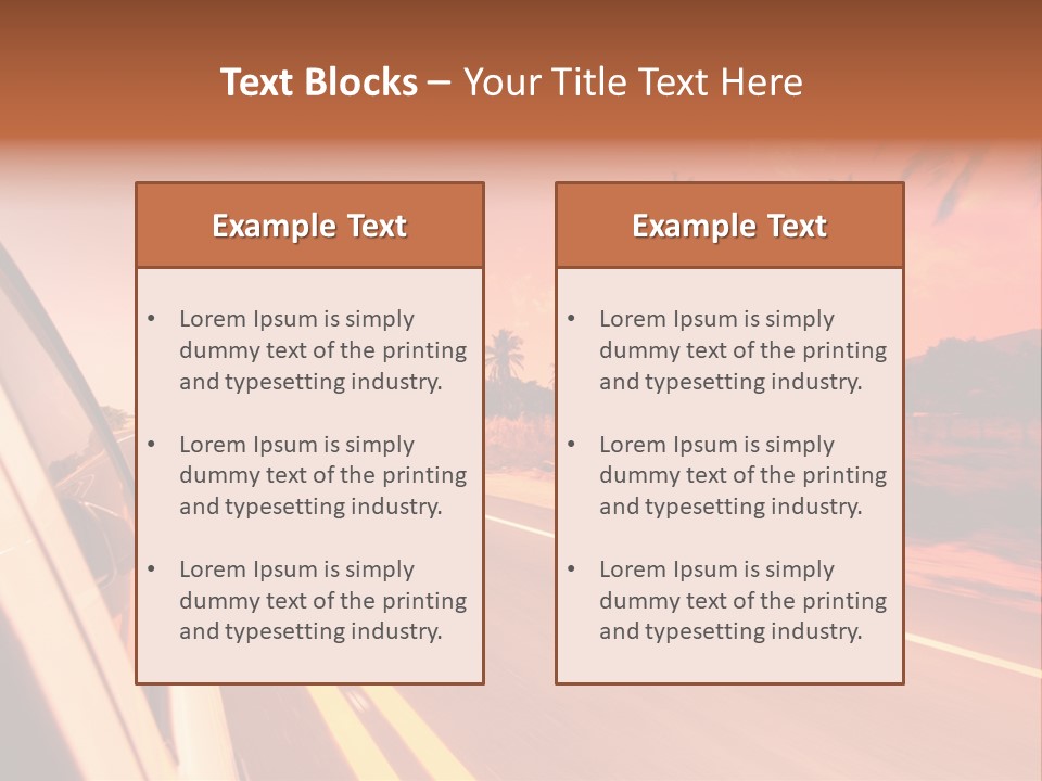 Glass Speed Rear PowerPoint Template