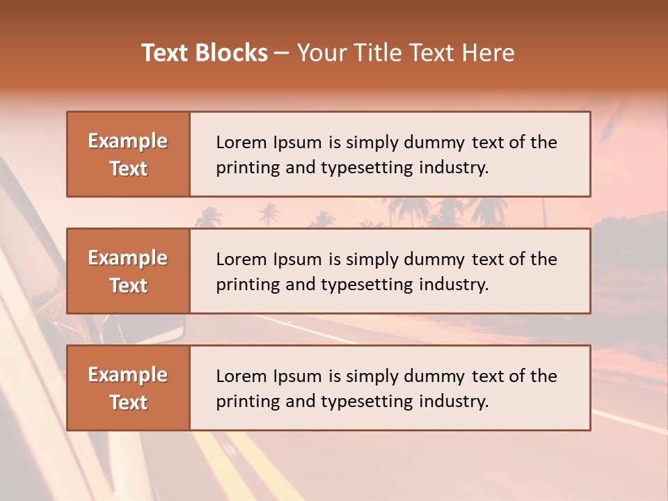 Glass Speed Rear PowerPoint Template