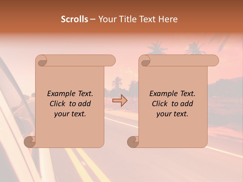Glass Speed Rear PowerPoint Template