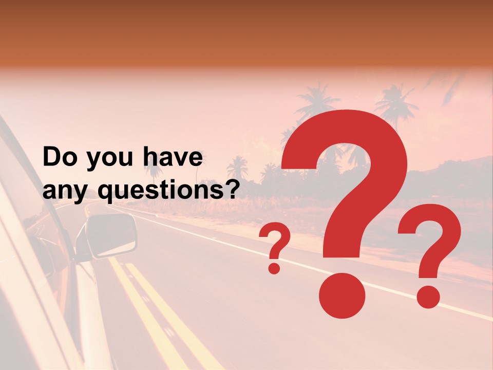 Glass Speed Rear PowerPoint Template