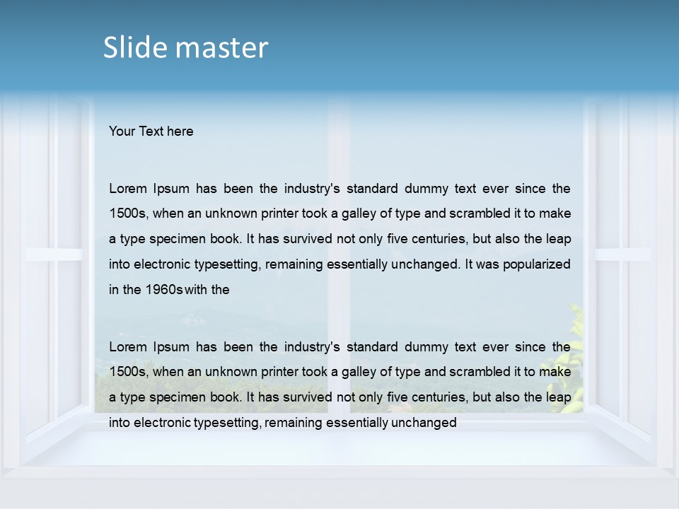 Door Cartoon Work PowerPoint Template