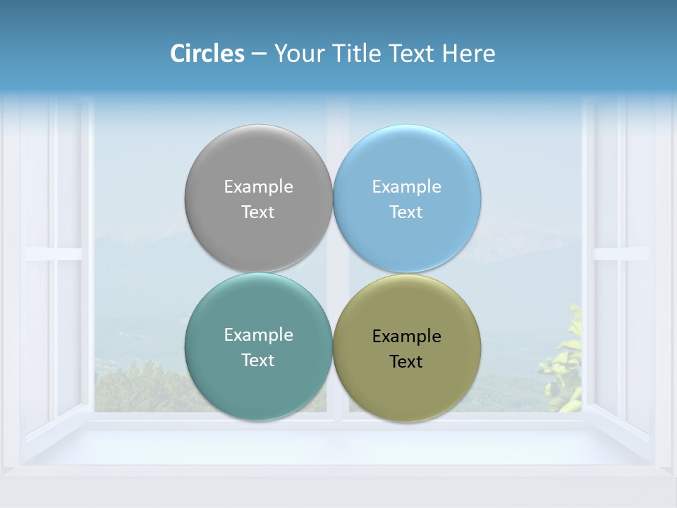 Door Cartoon Work PowerPoint Template