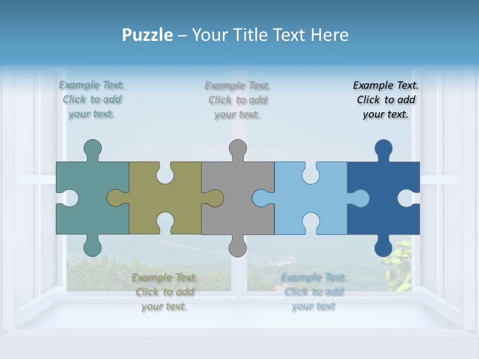 Door Cartoon Work PowerPoint Template