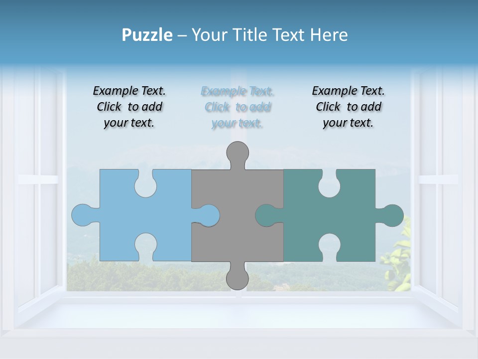 Door Cartoon Work PowerPoint Template