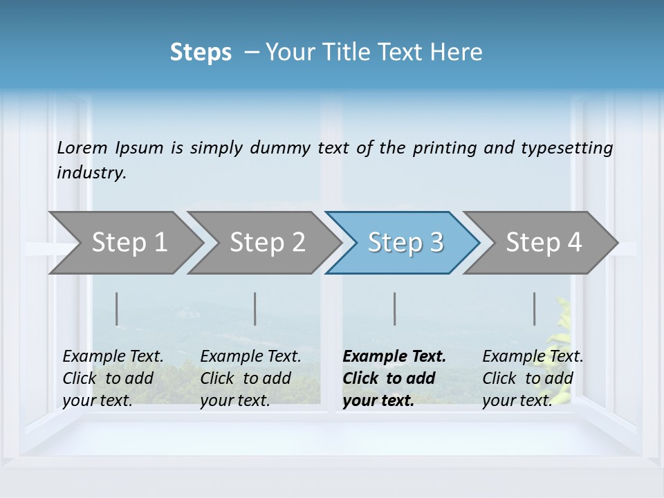 Door Cartoon Work PowerPoint Template