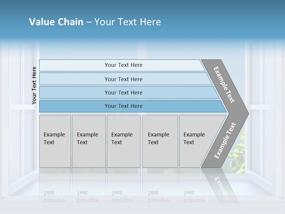 Door Cartoon Work PowerPoint Template
