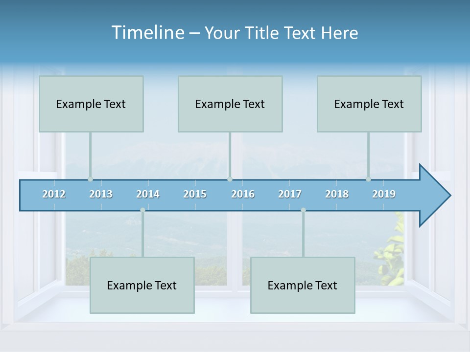 Door Cartoon Work PowerPoint Template