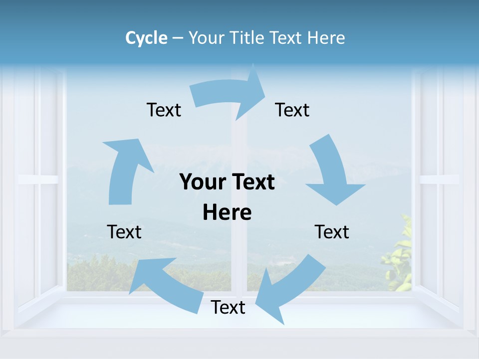 Door Cartoon Work PowerPoint Template