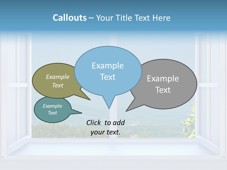 Door Cartoon Work PowerPoint Template