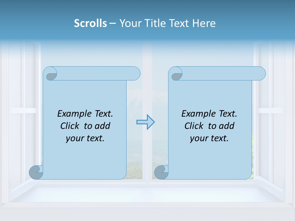 Door Cartoon Work PowerPoint Template