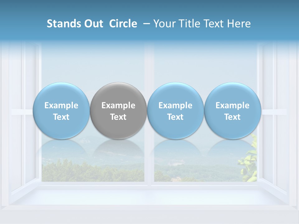 Door Cartoon Work PowerPoint Template