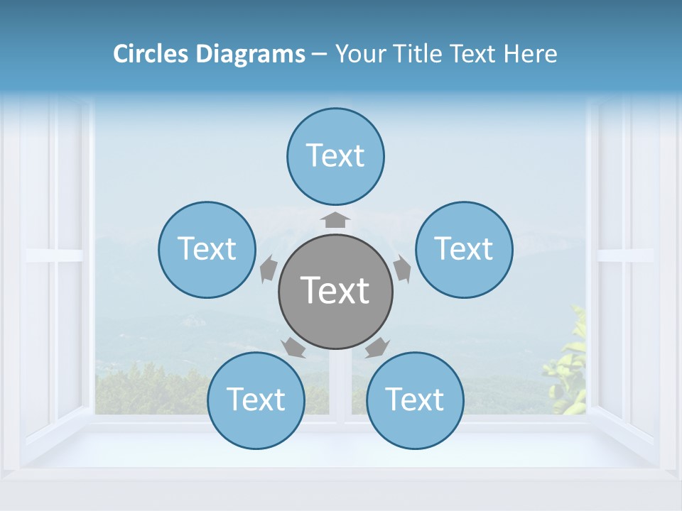 Door Cartoon Work PowerPoint Template