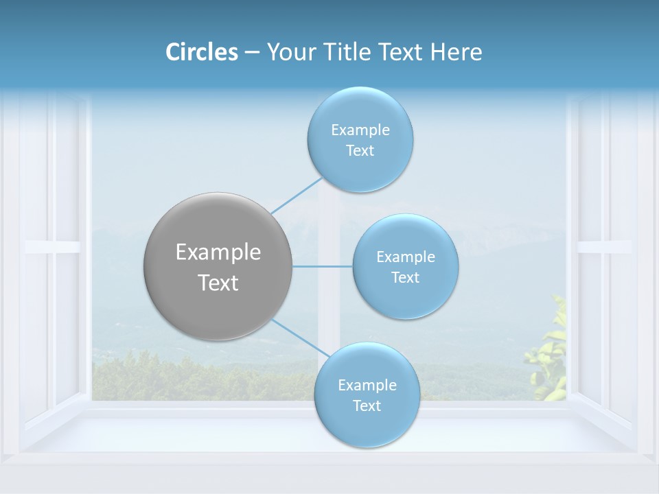Door Cartoon Work PowerPoint Template