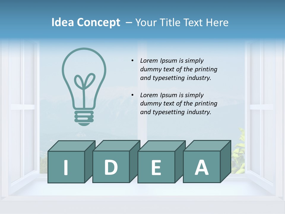 Door Cartoon Work PowerPoint Template