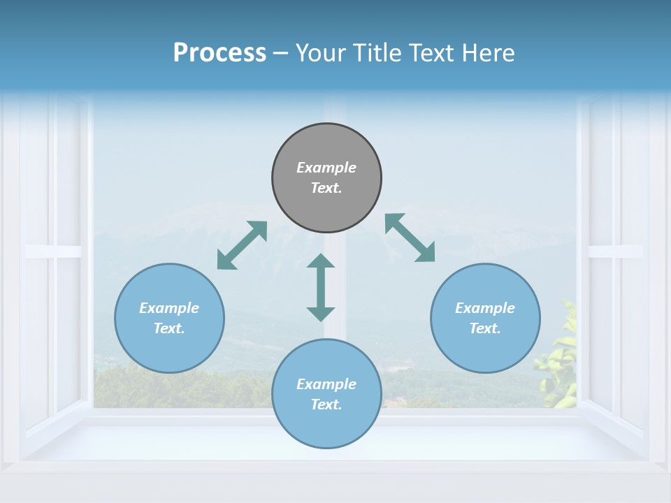 Door Cartoon Work PowerPoint Template