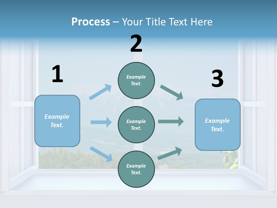Door Cartoon Work PowerPoint Template